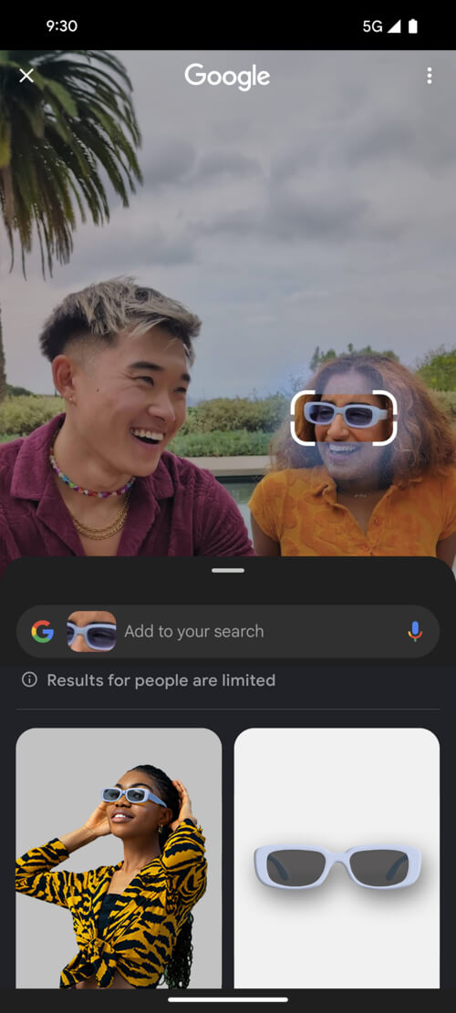 Google Pixel または Google Pixel Tablet の「かこって検索」機能